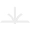 Ekena Millwork Redmond Architectural Grade PVC Gable Bracket, 96"W x 52"H x 2"D x 6"F, 13/12 Pitch GBP096X52X0206RED00 - alternate 3